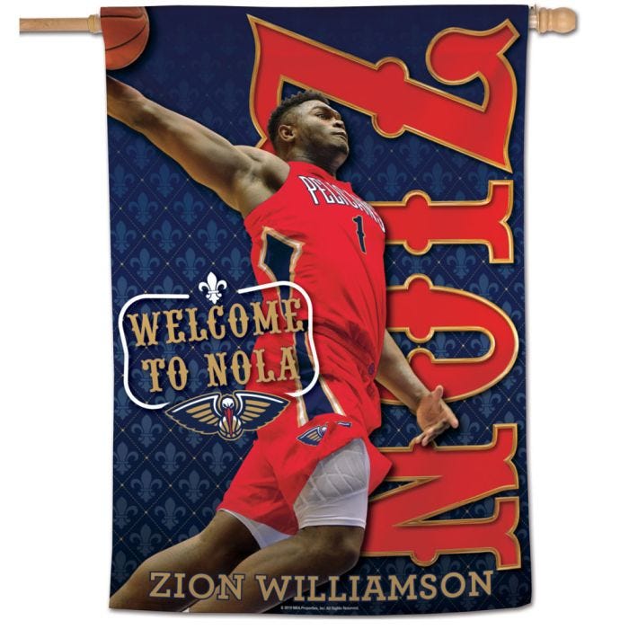 New Orleans Pelicans Zion Williamson White 75th Anniversary City Jersey