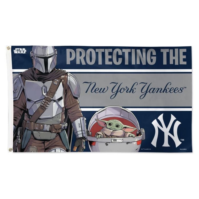 New York Yankees / Star Wars Mandalorian Flag - Deluxe 3' X 5