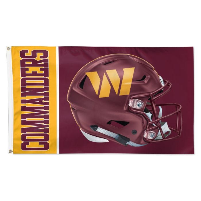 washington commander's helmet