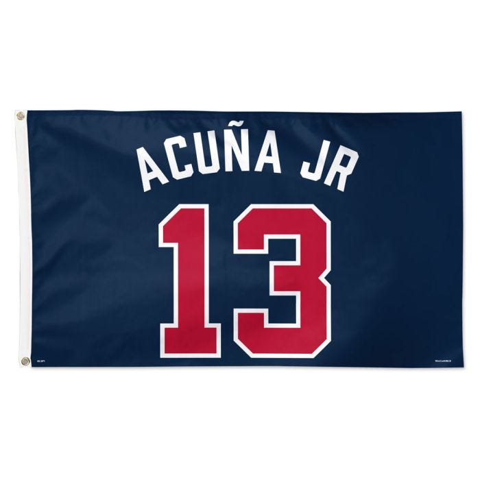 Shop Ronald Acuna Jr. Atlanta Braves Signed Blue Custom Jersey