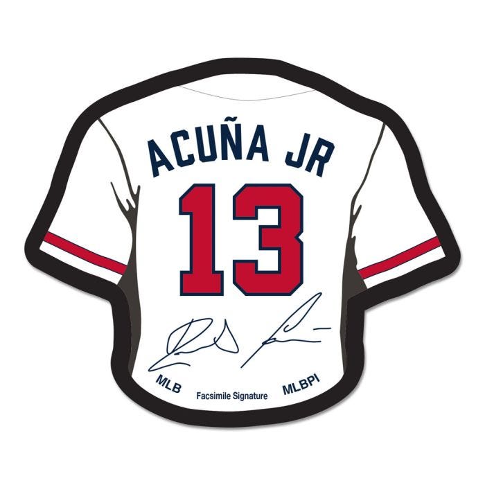 Fan Made Braves No.13 Ronald Acuna Jr. Baseball Jersey Can Custom