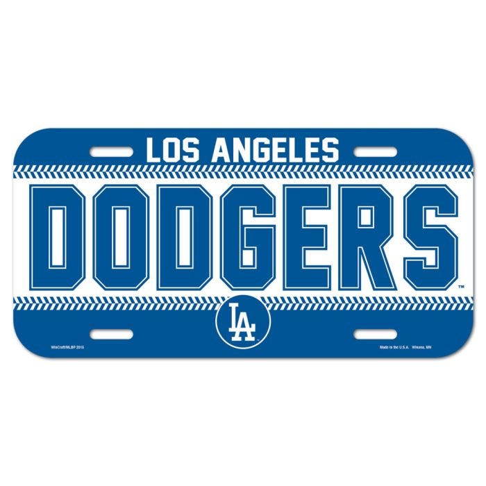 los angeles dodgers license plate