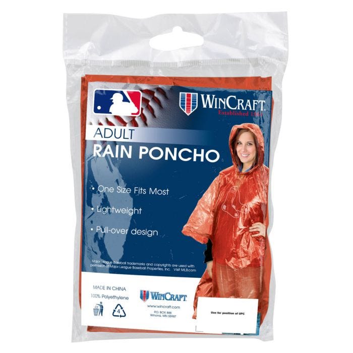 Boston Red Sox Rain Poncho