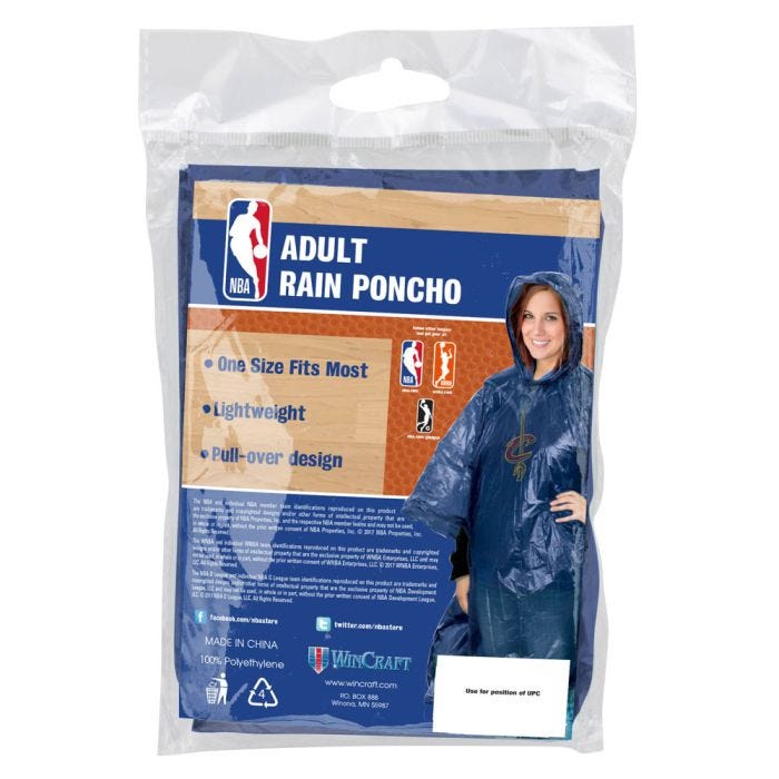 MLB Baltimore Orioles Rain Poncho, One Size
