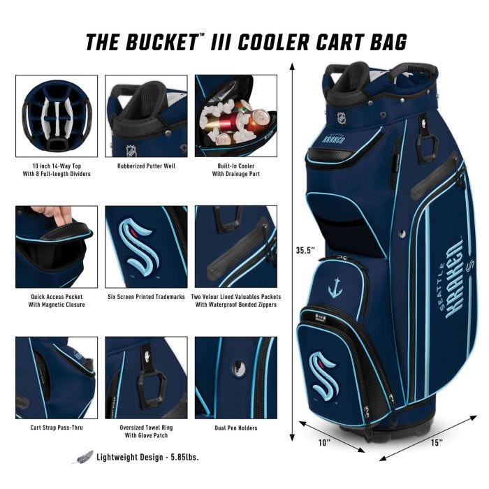 Team Effort Bucket III Cooler Cart Bag - Louisville Cardinals