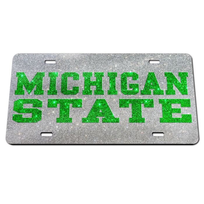 Wincraft Michigan State University S07282 Acrylic Classic License Plates Wincraft Michigan State University S07282 Acrylic Classic License Plates