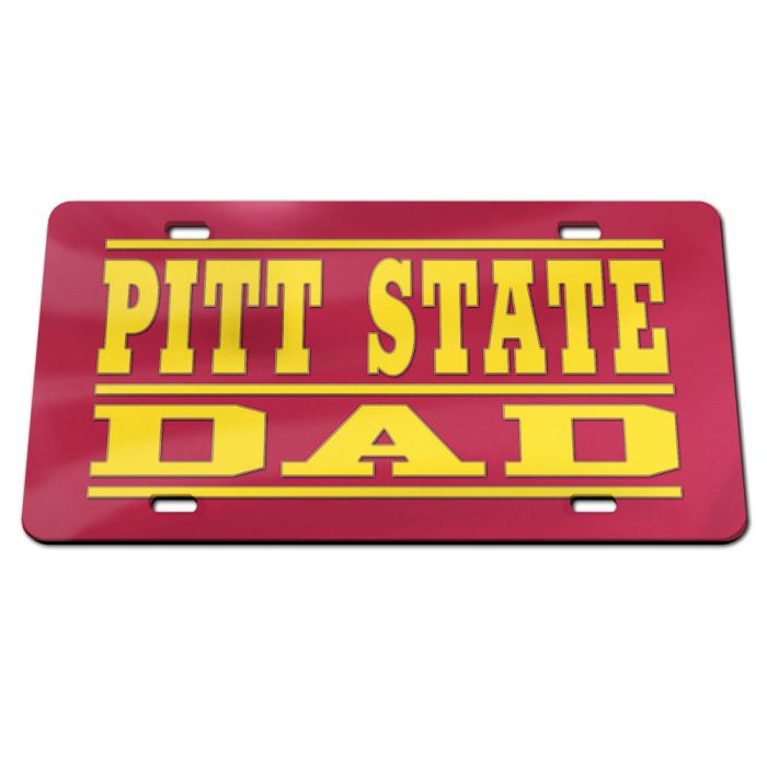 WinCraft Pittsburg State University S22542 Acrylic Classic License Plates 