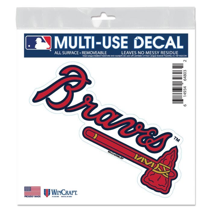 atlanta braves a decal