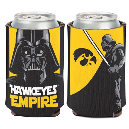 Iowa Hawkeyes / Star Wars Darth Vader Can Cooler 12 oz.