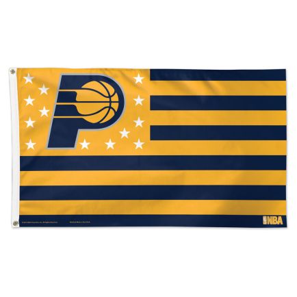 Indiana Pacers / Stars and Stripes NBA Flag - Deluxe 3' X 5'