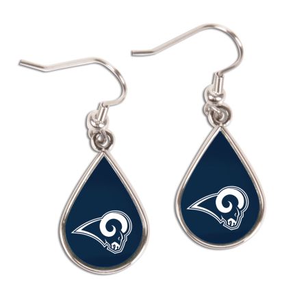 Los Angeles Rams Earrings Jewelry Carded Tear Drop