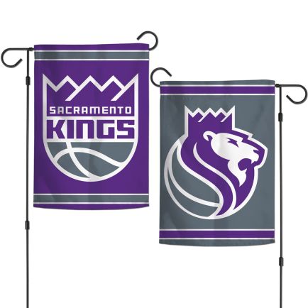 Sacramento Kings Garden Flags 2 sided 12.5" x 18"