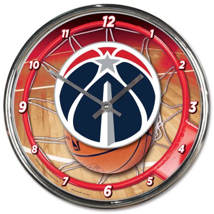 Washington Wizards Chrome Clock