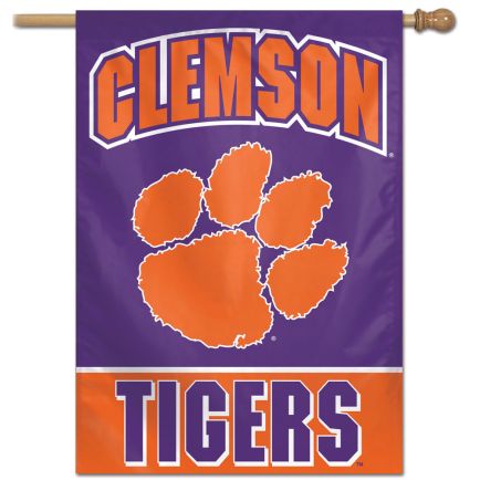 Clemson Tigers Vertical Flag 28" x 40"