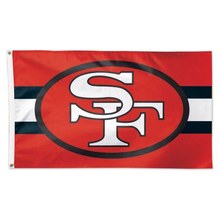 San Francisco 49ers / Classic Logo Retro Flag - Deluxe 3' X 5'