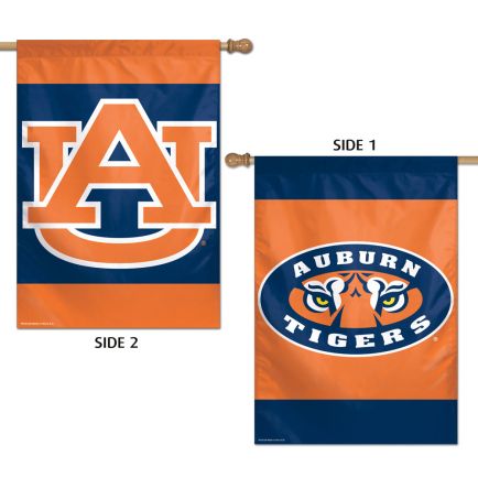 Auburn Tigers Vertical Flag 2 Sided 28" x 40"