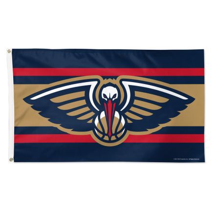 New Orleans Pelicans H STRIPE Flag - Deluxe 3' X 5'