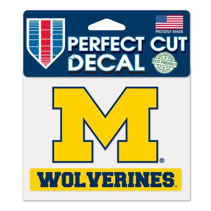 Michigan Wolverines Wolverines Perfect Cut Color Decal 4.5" x 5.75"