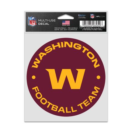 Washington Commanders logo Fan Decals 3.75" x 5"