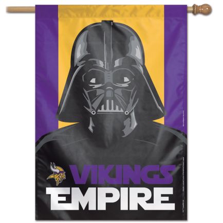 Minnesota Vikings / Star Wars Vader Vertical Flag 28" x 40"