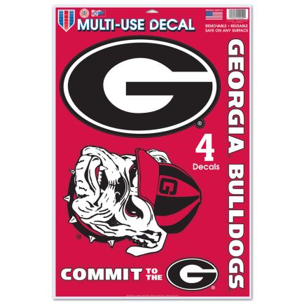 Georgia Bulldogs Multi-Use Decal 11" x 17"