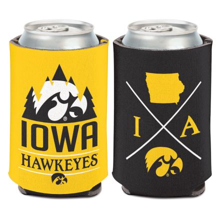 Iowa Hawkeyes HIPSTER Can Cooler 12 oz.