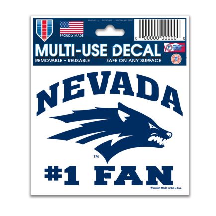 WinCraft NCAA University of Nevada- Reno Perfect Cut Decal Set of 2 4" x 4" 