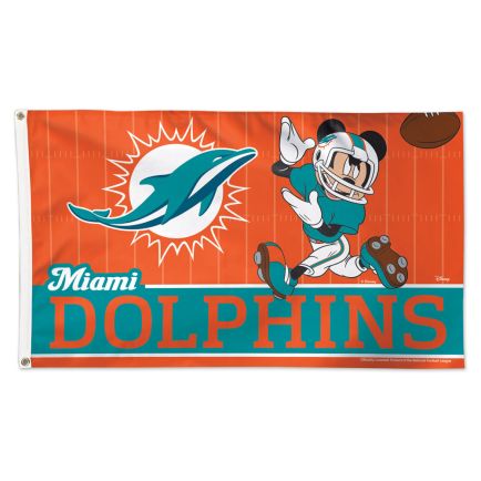 Miami Dolphins / Disney Mickey Mouse Flag - Deluxe 3' X 5'