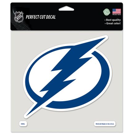 Tampa Bay Lightning Perfect Cut Color Decal 8" x 8"
