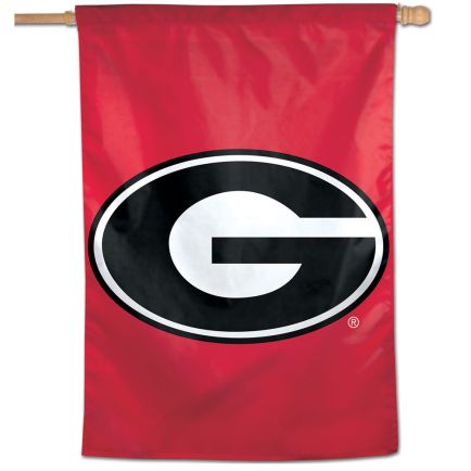 Georgia Bulldogs LOGO Vertical Flag 28" x 40"