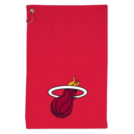 Miami Heat Colored Sports Towel w/Grommet 16" x 25"