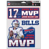 Buffalo Bills 2024 NFL AP MVP Multi Use 3 Fan Pack Josh Allen