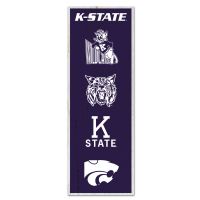 Kansas State Wildcats / Vintage Collegiate EVOLUTION Wood Sign 6" x 17"