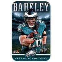 Philadelphia Eagles Plastic Sign 11" x 17" Saquon Barkley