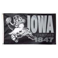 Iowa Hawkeyes / Vintage Collegiate Flag - Deluxe 3' X 5'