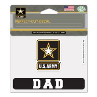 U.S. Army "Dad" Perfect Cut Color Decal 4.5" x 5.75"