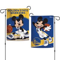 Golden State Warriors / Disney Garden Flags 2 sided 12.5" x 18"