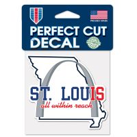 City / Missouri ST. LOUIS Perfect Cut Color Decal 4" x 4"