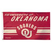 Oklahoma Sooners / Vintage Collegiate Vault Flag - Deluxe 3' X 5'