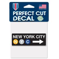 City / New York NEW YORK CITY Perfect Cut Color Decal 4" x 4"