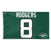 New York Jets Flag - Deluxe 3' X 5' Aaron Rodgers