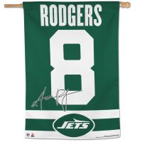 New York Jets Vertical Flag 28" x 40" Aaron Rodgers