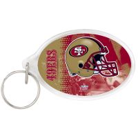 San Francisco 49ers Acrylic Key Ring Carded Oval