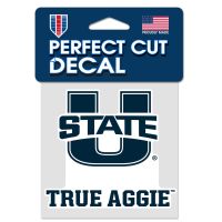 Utah State Aggies Perfect Cut Color Decal 4" x 4"