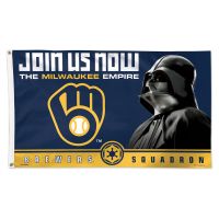 Milwaukee Brewers / Star Wars Darth Vader Flag - Deluxe 3' X 5'