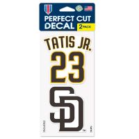 San Diego Padres Perfect Cut Decal Set of two 4"x4" Fernando Tatis Jr.