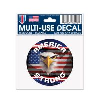 Patriotic America Strong w/ Eagle Multi-Use Decal 3" x 4"