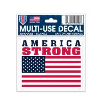 Patriotic America Strong w/ USA Flag Multi-Use Decal 3" x 4"