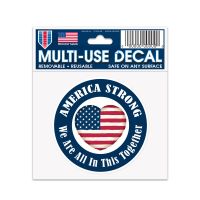 Patriotic America Strong w/ Heart Multi-Use Decal 3" x 4"