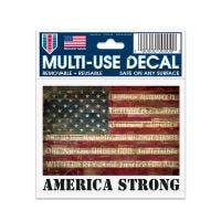 Patriotic America Strong w/ Pledge of Allegiance Multi-Use Decal 3" x 4"